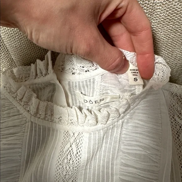 Doen Heloise white long sleeve Blouse - Picture 2 of 4